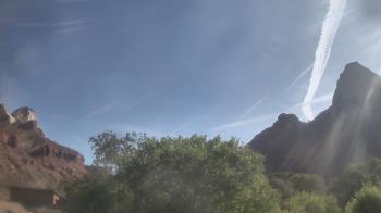 Weather camera view of Zion Canyon Village.