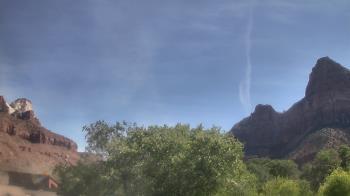 Weather camera view of Zion Canyon Village.