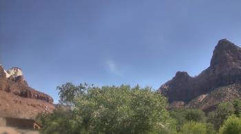 Weather camera view of Zion Canyon Village.