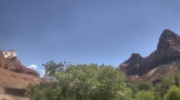 Weather camera view of Zion Canyon Village.