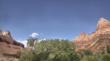Weather camera view of Zion Canyon Village.