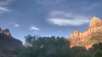 Weather camera view of Zion Canyon Village.