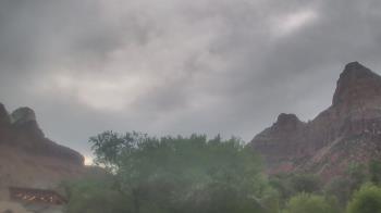 Weather camera view of Zion Canyon Village.
