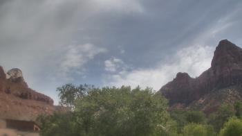 Weather camera view of Zion Canyon Village.