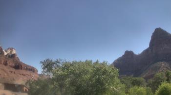 Weather camera view of Zion Canyon Village.