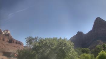 Weather camera view of Zion Canyon Village.