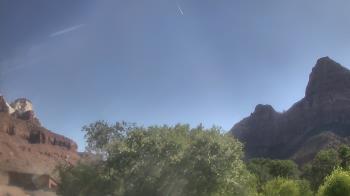 Weather camera view of Zion Canyon Village.