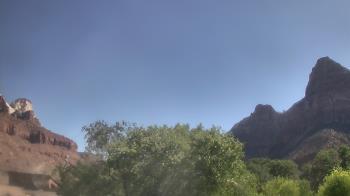 Weather camera view of Zion Canyon Village.