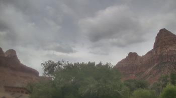 Weather camera view of Zion Canyon Village.