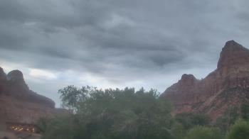 Weather camera view of Zion Canyon Village.