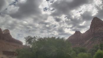 Weather camera view of Zion Canyon Village.