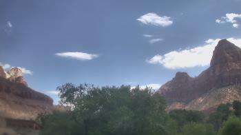 Weather camera view of Zion Canyon Village.