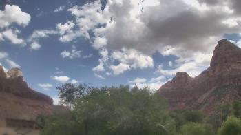 Weather camera view of Zion Canyon Village.