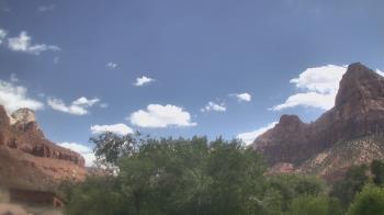 Weather camera view of Zion Canyon Village.