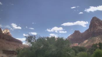 Weather camera view of Zion Canyon Village.
