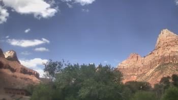 Weather camera view of Zion Canyon Village.