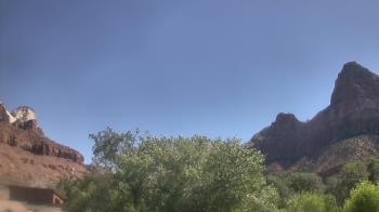 Weather camera view of Zion Canyon Village.