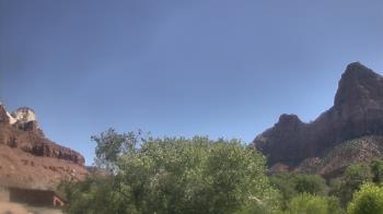 Weather camera view of Zion Canyon Village.