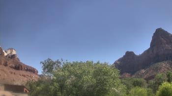 Weather camera view of Zion Canyon Village.