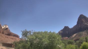 Weather camera view of Zion Canyon Village.