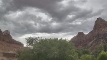Weather camera view of Zion Canyon Village.
