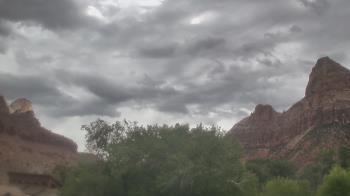Weather camera view of Zion Canyon Village.