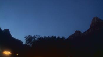 Weather camera view of Zion Canyon Village.