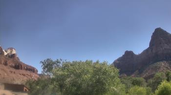 Weather camera view of Zion Canyon Village.