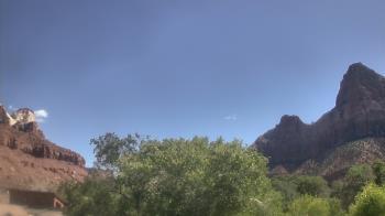 Weather camera view of Zion Canyon Village.