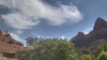 Weather camera view of Zion Canyon Village.
