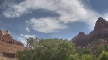 Weather camera view of Zion Canyon Village.