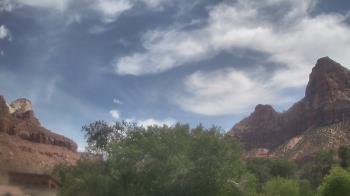 Weather camera view of Zion Canyon Village.
