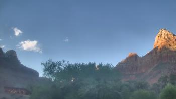 Weather camera view of Zion Canyon Village.