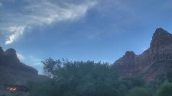 Weather camera view of Zion Canyon Village.