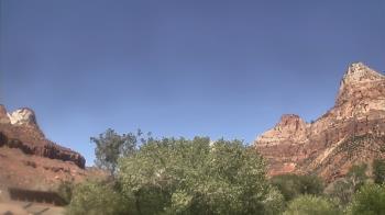 Weather camera view of Zion Canyon Village.