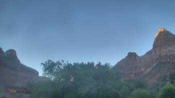 Weather camera view of Zion Canyon Village.