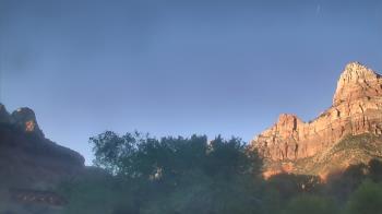 Weather camera view of Zion Canyon Village.