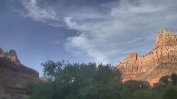 Weather camera view of Zion Canyon Village.