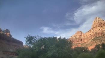Weather camera view of Zion Canyon Village.