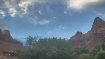 Weather camera view of Zion Canyon Village.