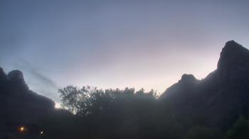 Weather camera view of Zion Canyon Village.