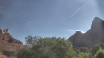Weather camera view of Zion Canyon Village.