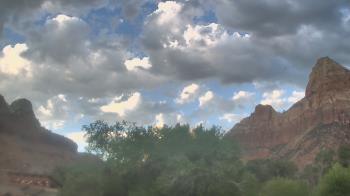 Weather camera view of Zion Canyon Village.