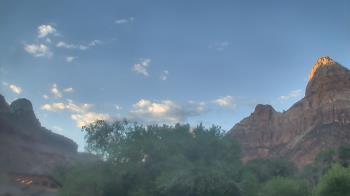 Weather camera view of Zion Canyon Village.