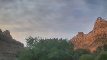 Weather camera view of Zion Canyon Village.