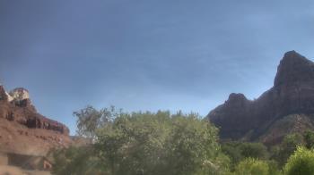 Weather camera view of Zion Canyon Village.