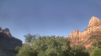 Weather camera view of Zion Canyon Village.