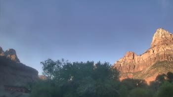 Weather camera view of Zion Canyon Village.