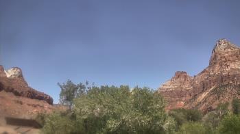 Weather camera view of Zion Canyon Village.