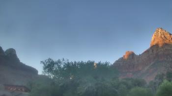Weather camera view of Zion Canyon Village.